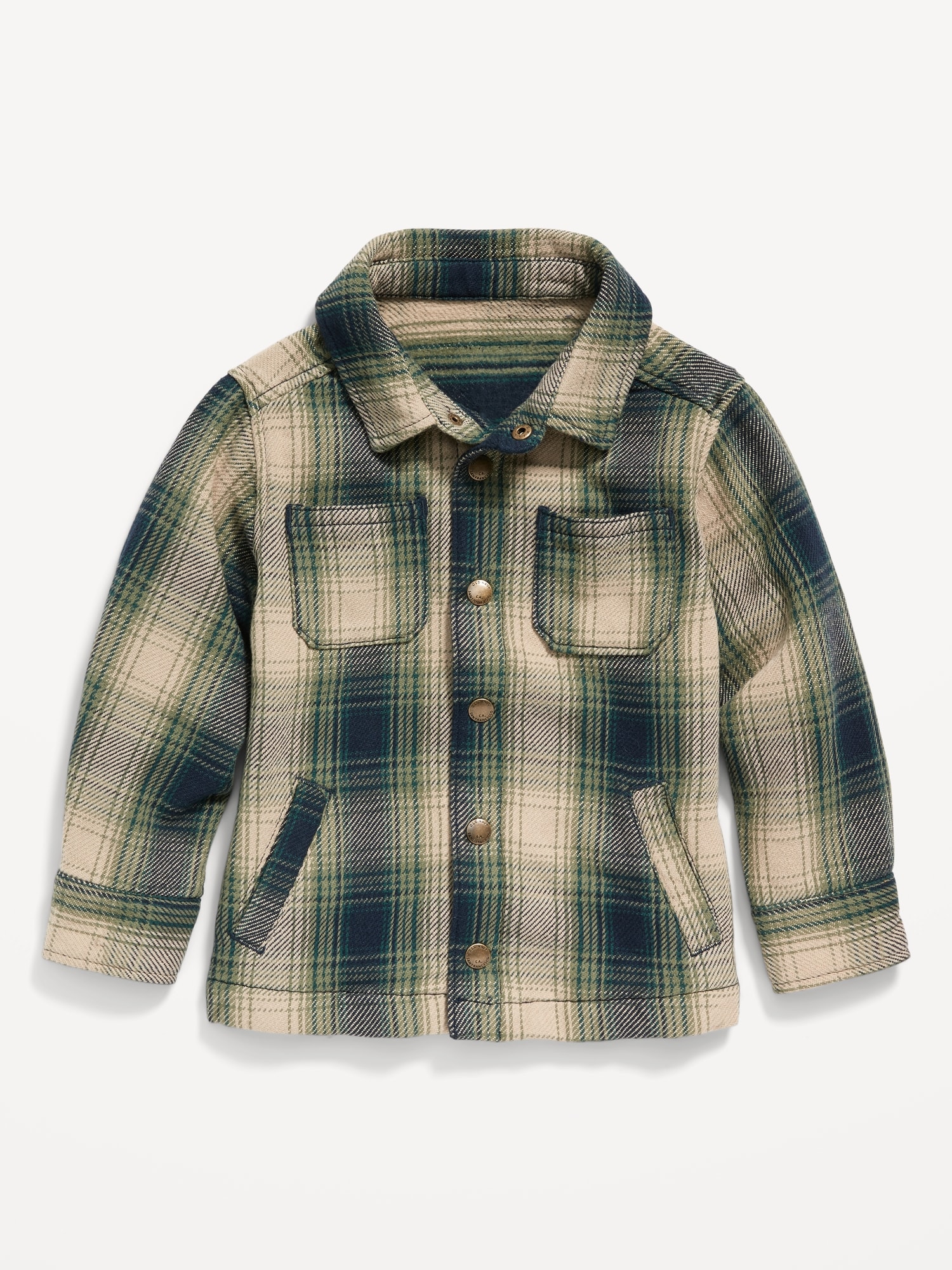 Plaid Pocket Shacket for Toddler Boys | Old Navy