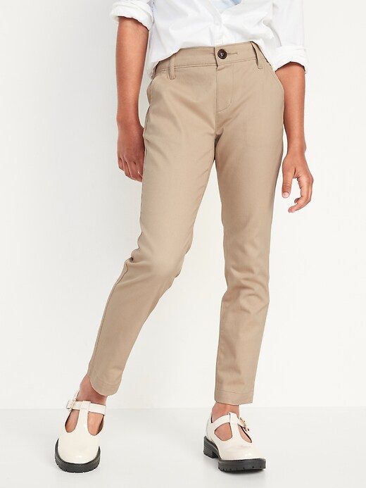 School Uniform Skinny PullOn Tech Pants for Girls Old Navy