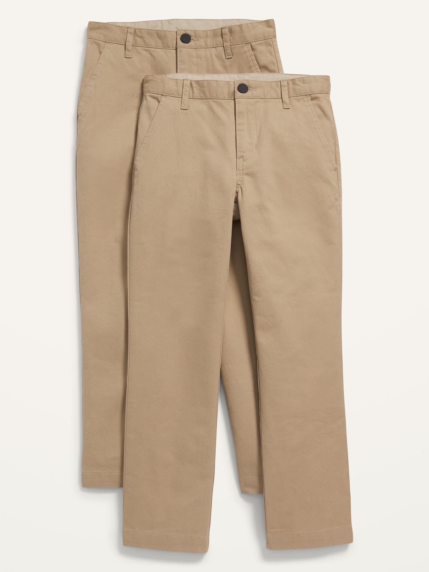 Old Navy Uniform Skinny Built-In Flex Chino Pants 2-Pack for Boys beige. 1