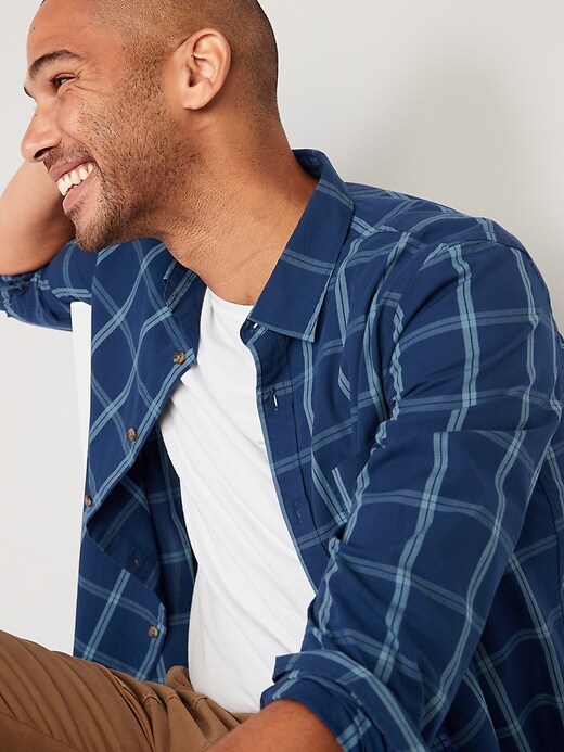 Image number 3 showing, Regular-Fit Built-In Flex Patterned Everyday Shirt for Men