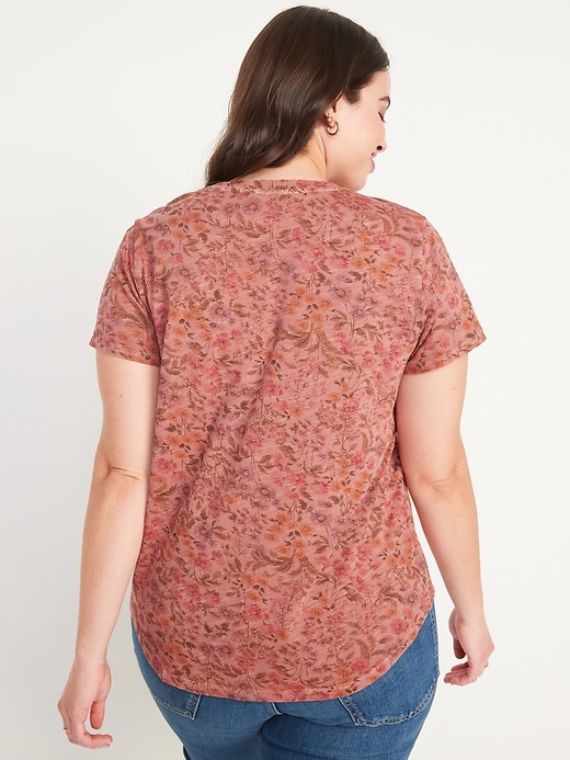 Image number 6 showing, EveryWear Floral-Print Crew-Neck T-Shirt