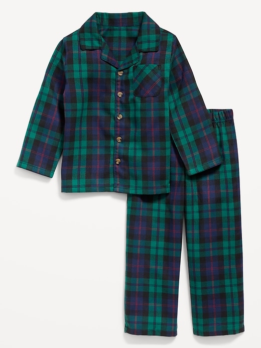 Image number 1 showing, Unisex Matching Print Pajama Set for Toddler & Baby