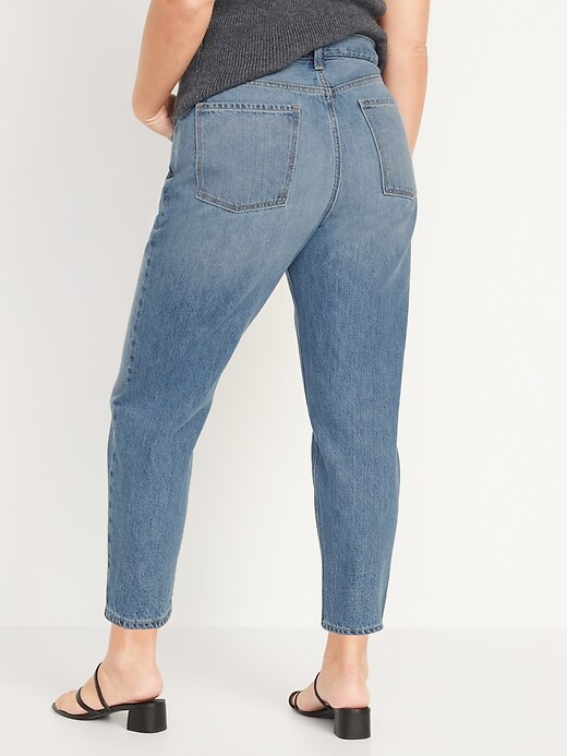 Image number 6 showing, High-Waisted Slouchy Taper Ankle Jeans