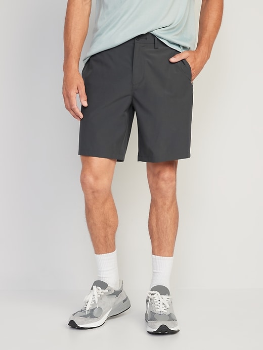 View large product image 1 of 3. StretchTech Go-Dry Cool Ripstop Chino Shorts -- 7-inch inseam
