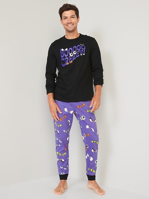 Image number 1 showing, Matching Halloween Pajama Set for Men