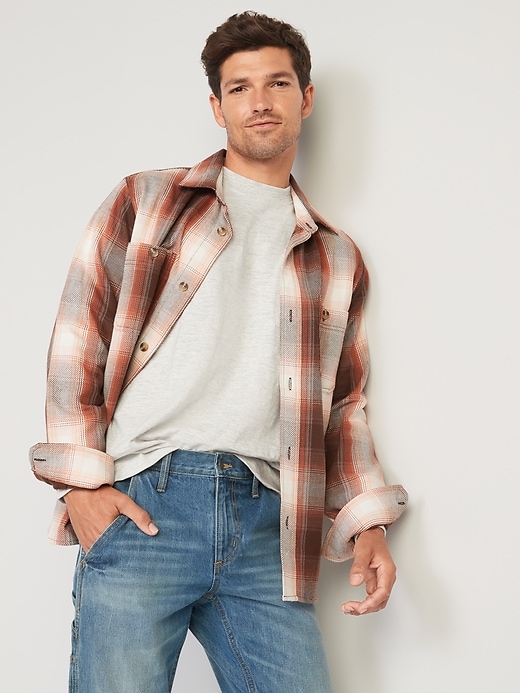 Image number 2 showing, Slub-Knit Long-Sleeve Pocket T-Shirt for Men