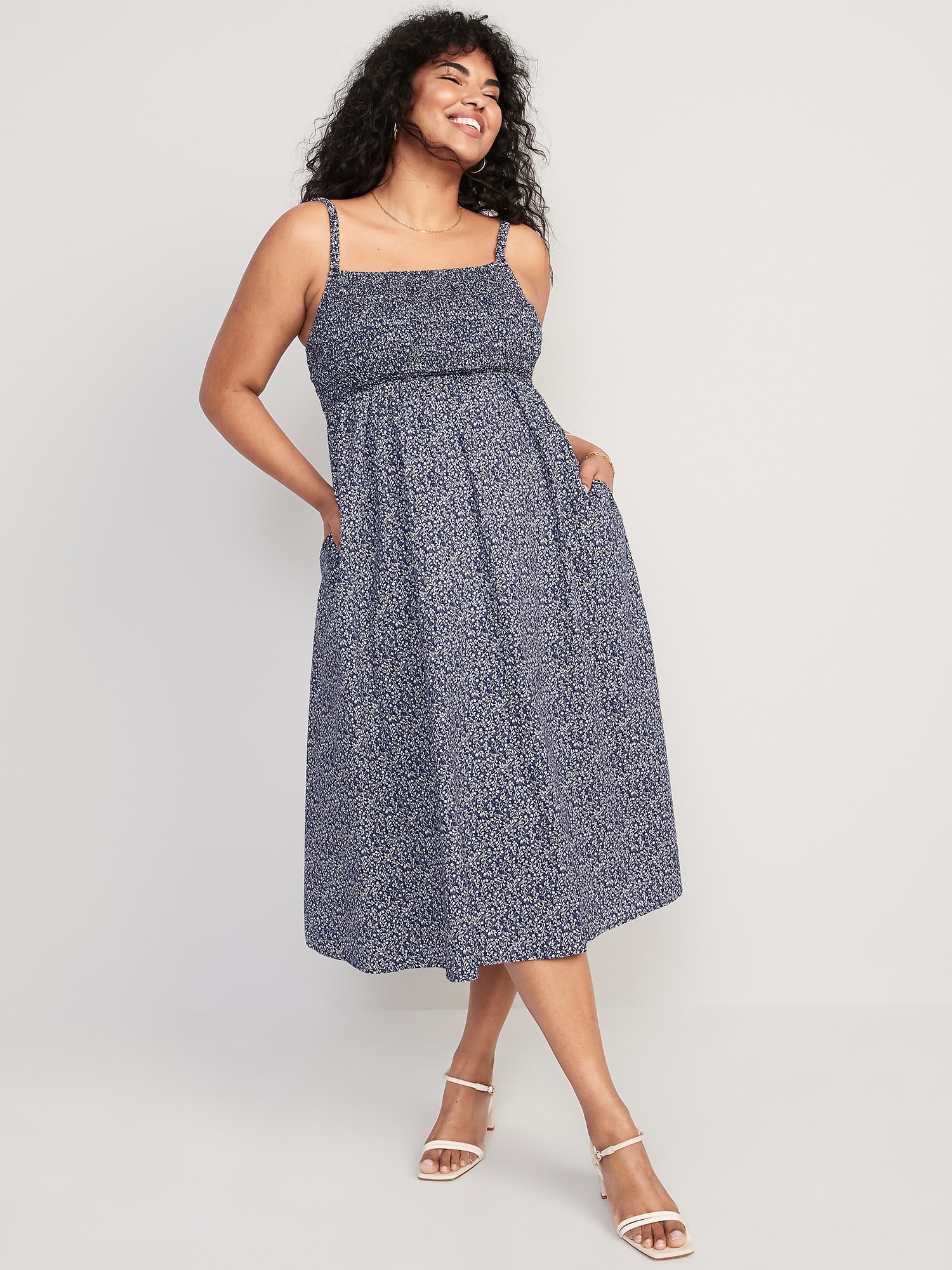 Shop Cotton poplin fit-and-flare dress