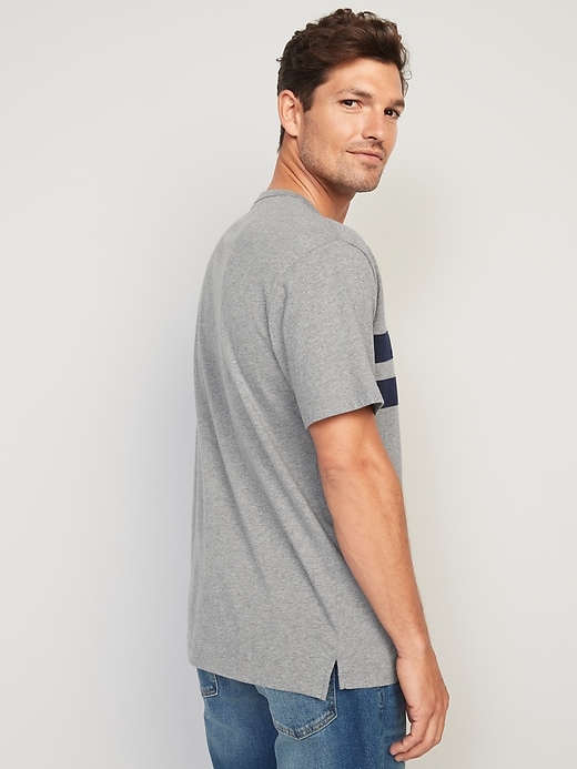 Image number 2 showing, Loose-Fit Chest-Stripe T-Shirt