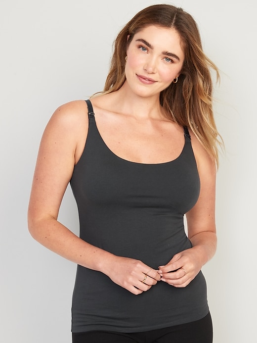 Image number 1 showing, Maternity First-Layer Nursing Cami