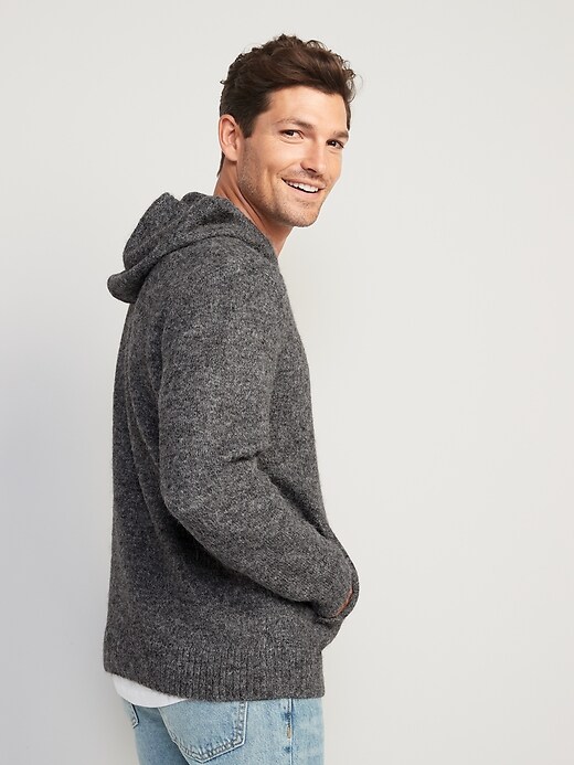 Image number 2 showing, Loose-Fit Pullover Sweater Hoodie for Men