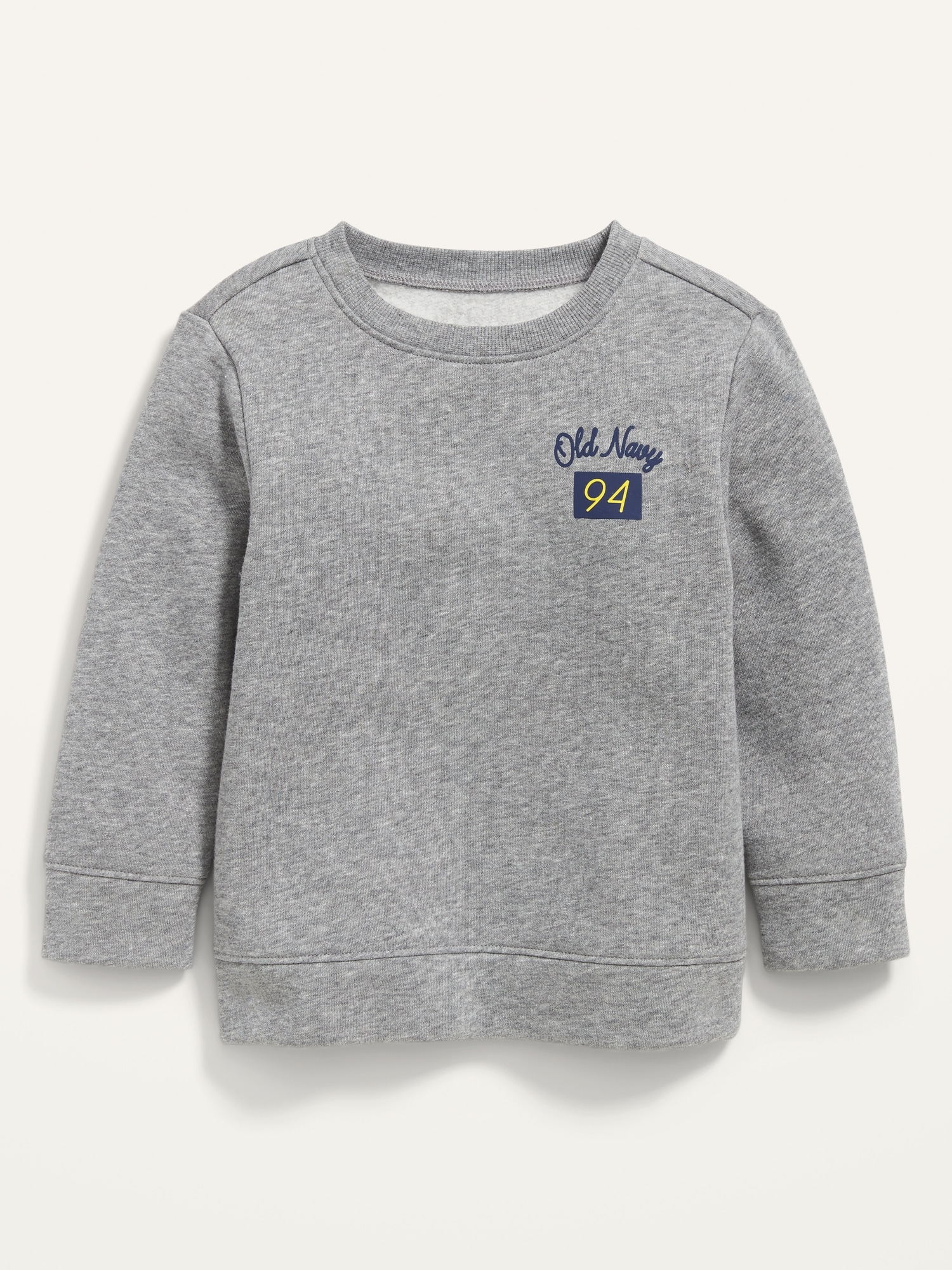 Old Navy Unisex Crew-Neck Sweatshirt for Toddler gray. 1