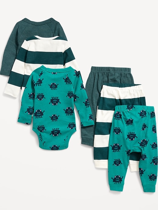 View large product image 2 of 3. Unisex Bodysuits & Pants Stock-Up 6-Pack for Baby