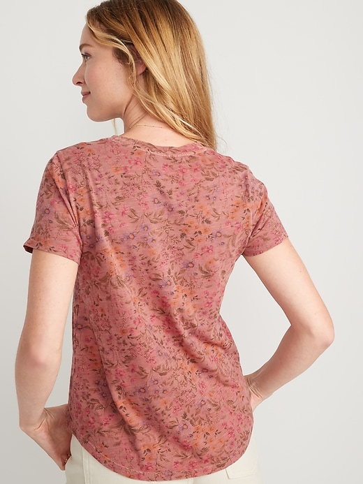 Image number 2 showing, EveryWear Floral-Print Crew-Neck T-Shirt