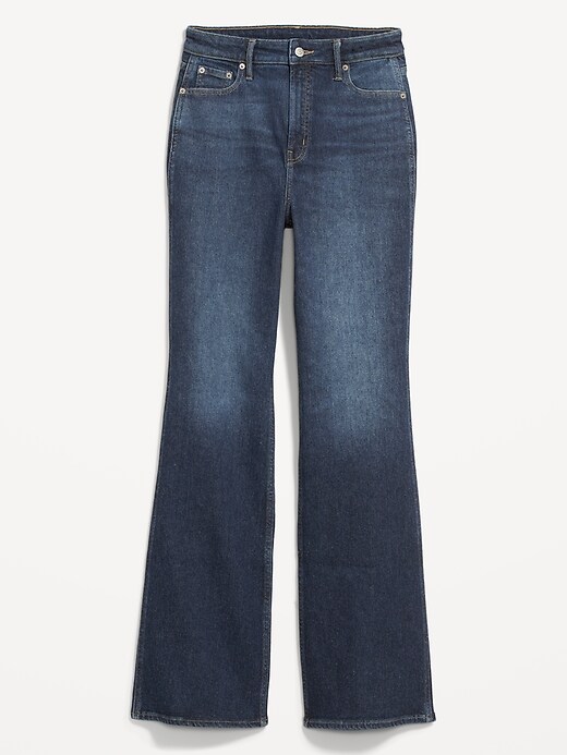 Image number 4 showing, Higher High-Waisted Cotton-Hemp Blend Flare Jeans for Women