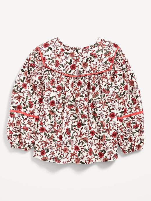 Long-Sleeve Floral Swing Top for Toddler Girls