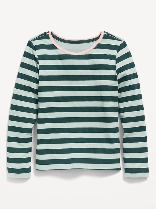 View large product image 1 of 1. Softest Striped Long-Sleeve T-Shirt for Girls