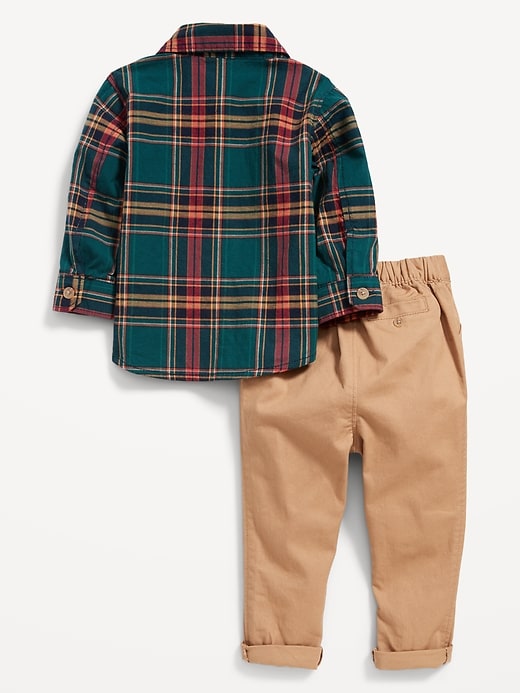 Plaid Shirt & Chino Pants Set for Baby | Old Navy