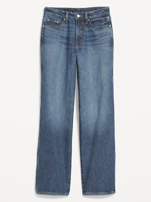Image number 4 showing, High-Waisted O.G. Loose Cotton-Hemp Blend Non-Stretch Jeans for Women