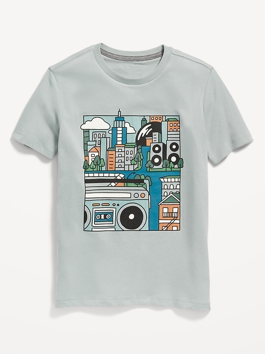 View large product image 1 of 1. Graphic Crew-Neck T-Shirt for Boys