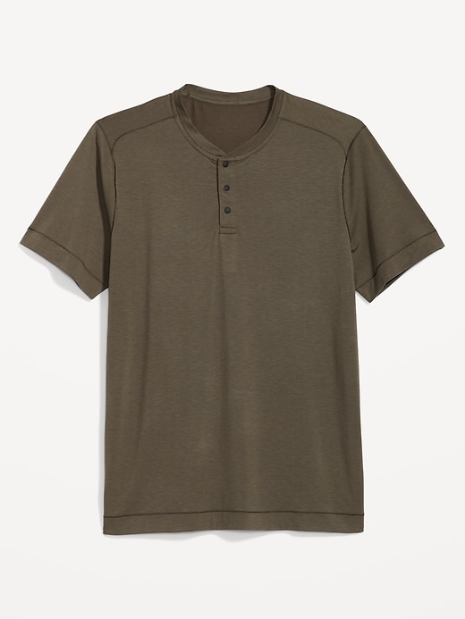View large product image 1 of 1. Beyond 4-Way Stretch Henley T-Shirt