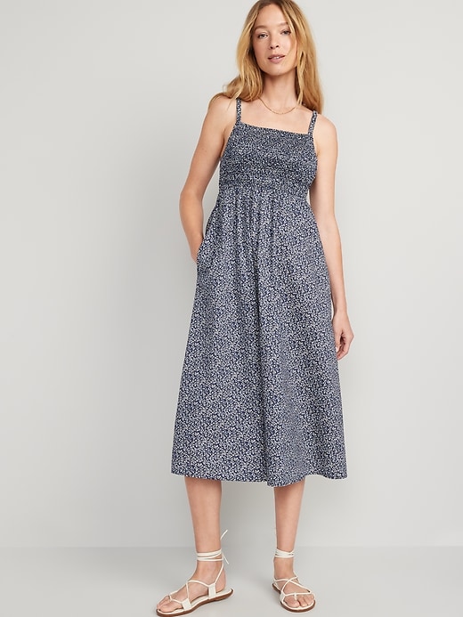 old navy fit and flare cami midi dress Fit & Flare Cami Midi Dress