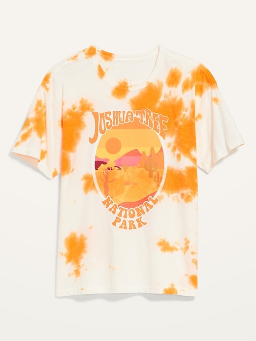 View large product image 1 of 2. Joshua Tree National Park Tie-Dye Gender-Neutral T-Shirt for Adults
