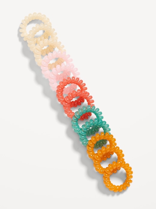 Spiral Hair Ties 12-Pack for Girls