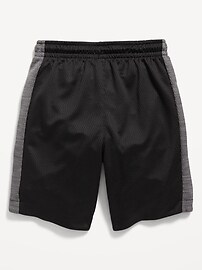 View large product image 4 of 4. Two-Tone Mesh Basketball Shorts for Boys (At Knee)