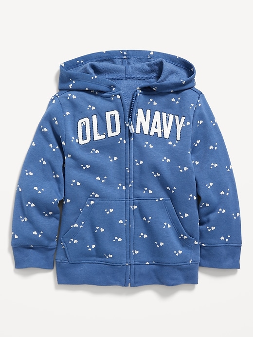 View large product image 1 of 2. Unisex Logo-Graphic Zip Hoodie for Toddler