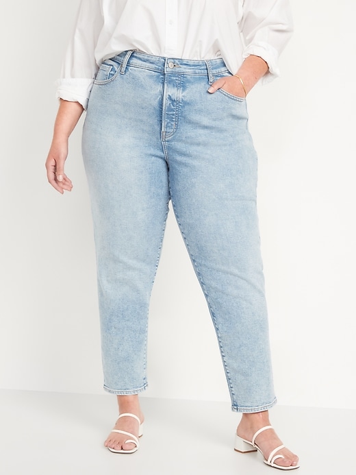 Image number 7 showing, High-Waisted OG Straight Button-Fly Extra-Stretch Jeans
