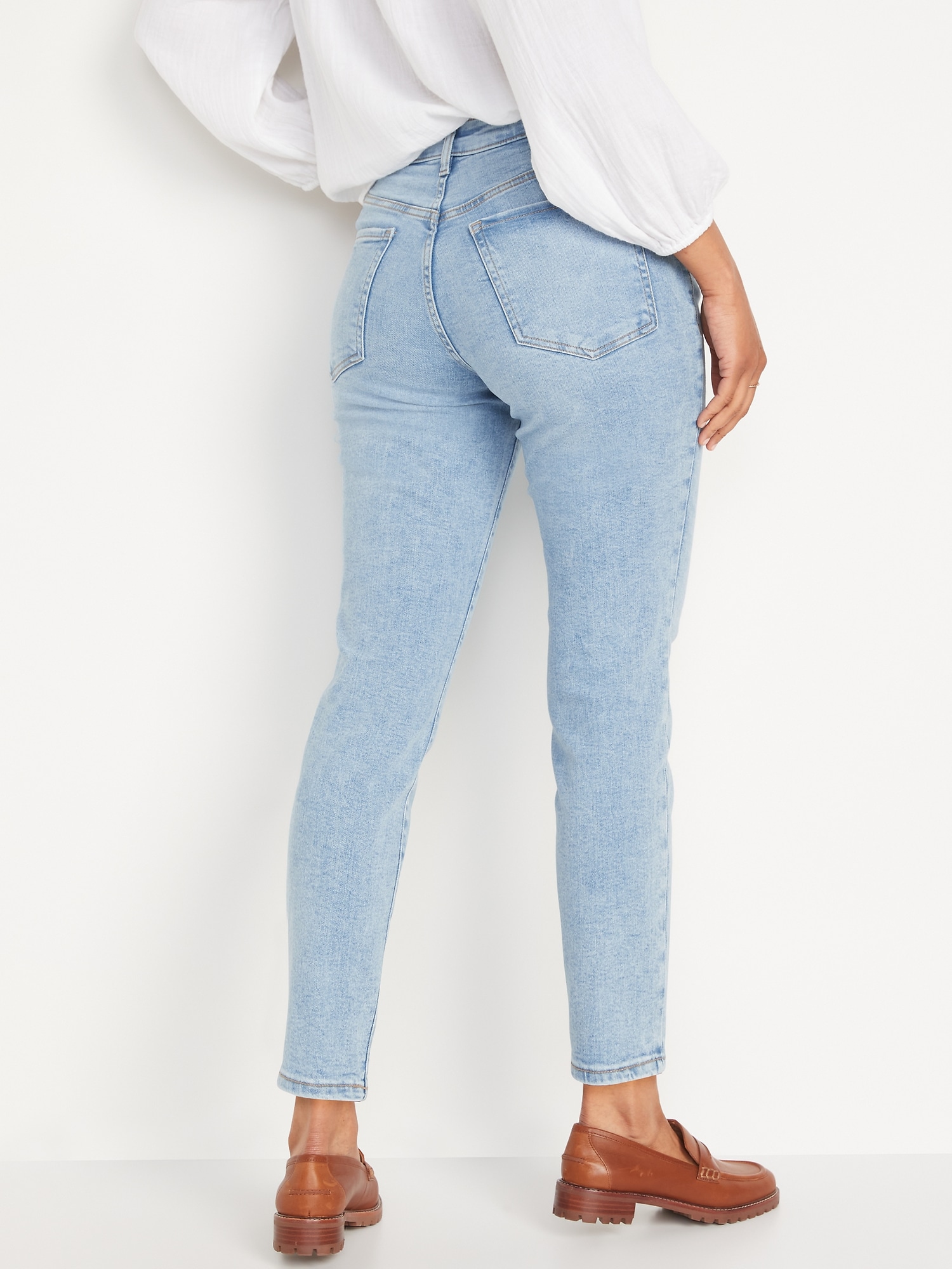 Inhalen Alarmerend functie High-Waisted OG Straight Button-Fly Extra-Stretch Jeans for Women | Old Navy