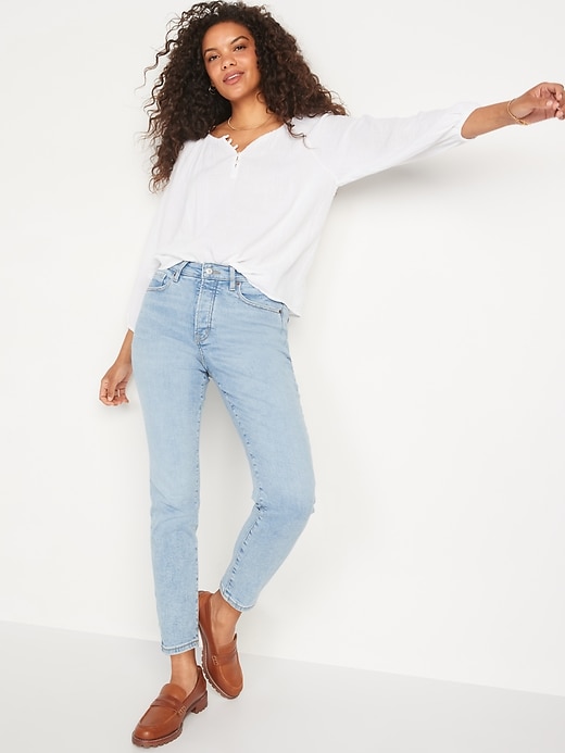 Image number 3 showing, High-Waisted OG Straight Button-Fly Jeans