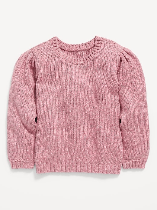 View large product image 1 of 3. Cozy Puff-Sleeve Sweater for Toddler Girls