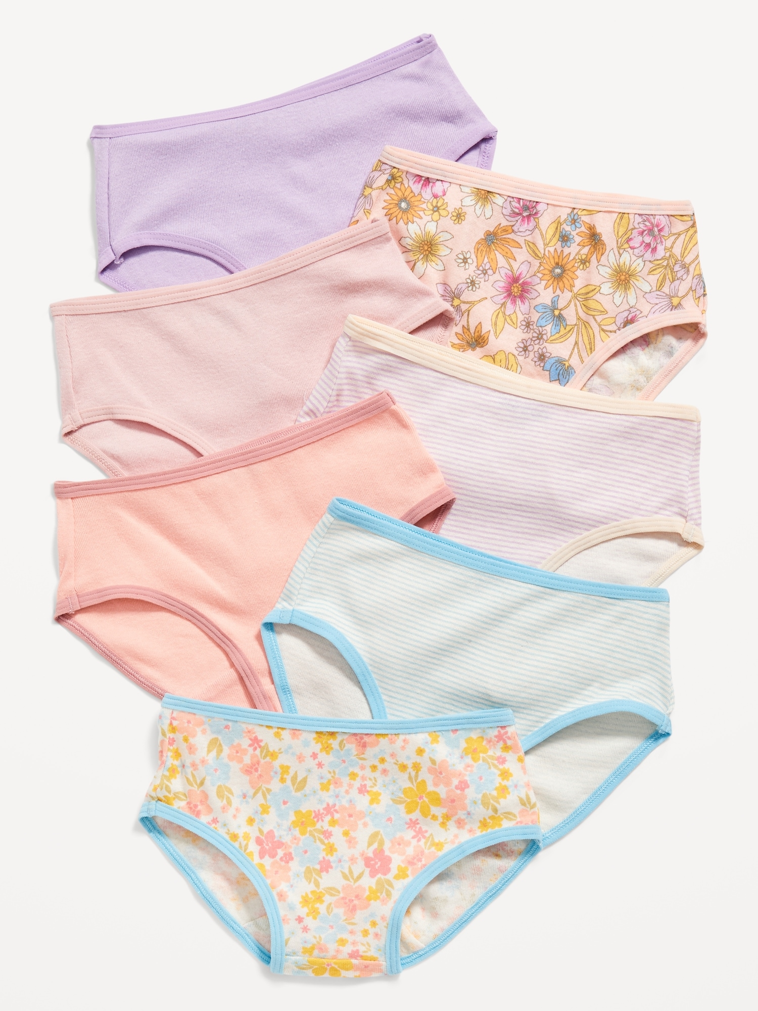 Stains-4 Pack Old Navy Girl's Underwear Size 2T-3T Pink Multicolor