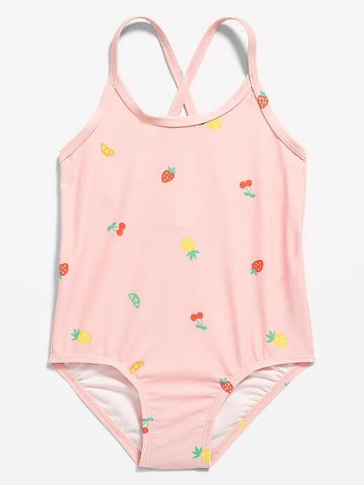 Printed One-Piece Swimsuit for Toddler Girls