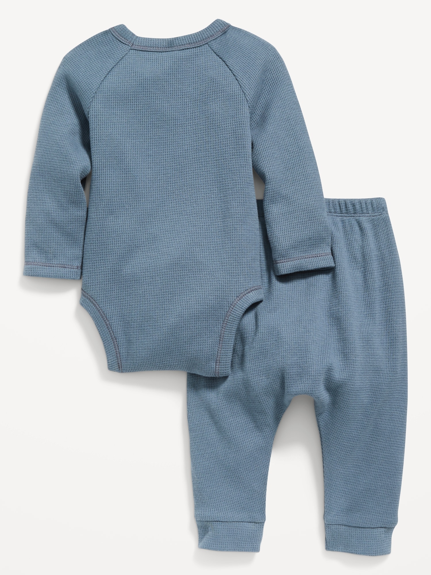 Old Navy Unisex Printed Thermal-Knit Bodysuit & Leggings Set for Baby