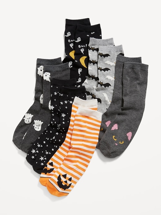 Old Navy - Printed Crew Socks 6-Pack for Girls