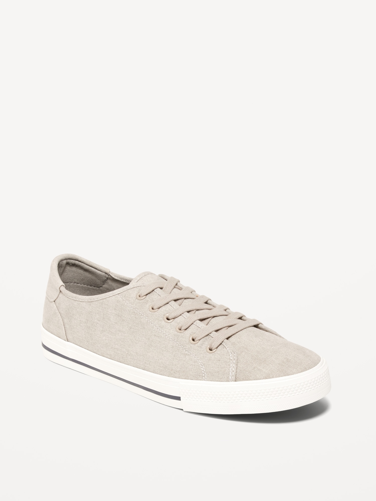 Approval Silver Perth Canvas Lace-Up Sneakers for Men | Old Navy
