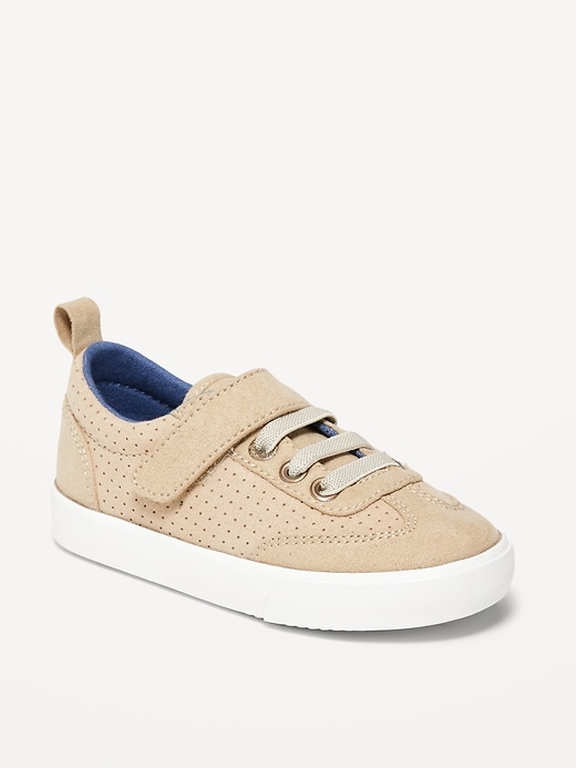 Old Navy Unisex Perforated Faux-Suede Sneakers for Toddler. 1