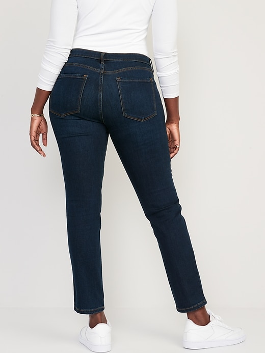 Image number 6 showing, Mid-Rise Power Slim Straight Jeans for Women