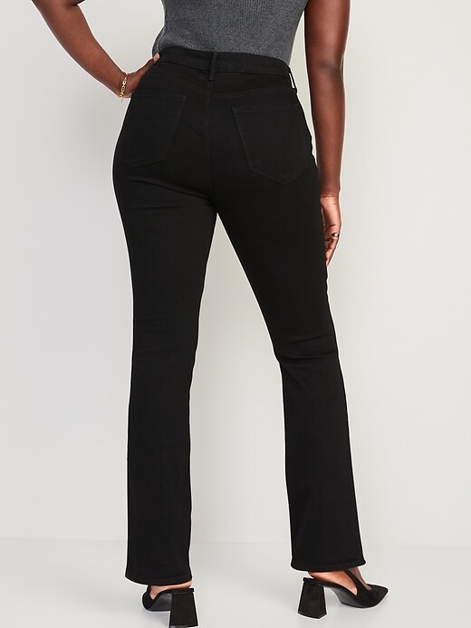Image number 6 showing, High-Waisted Kicker Boot-Cut Black Jeans for Women