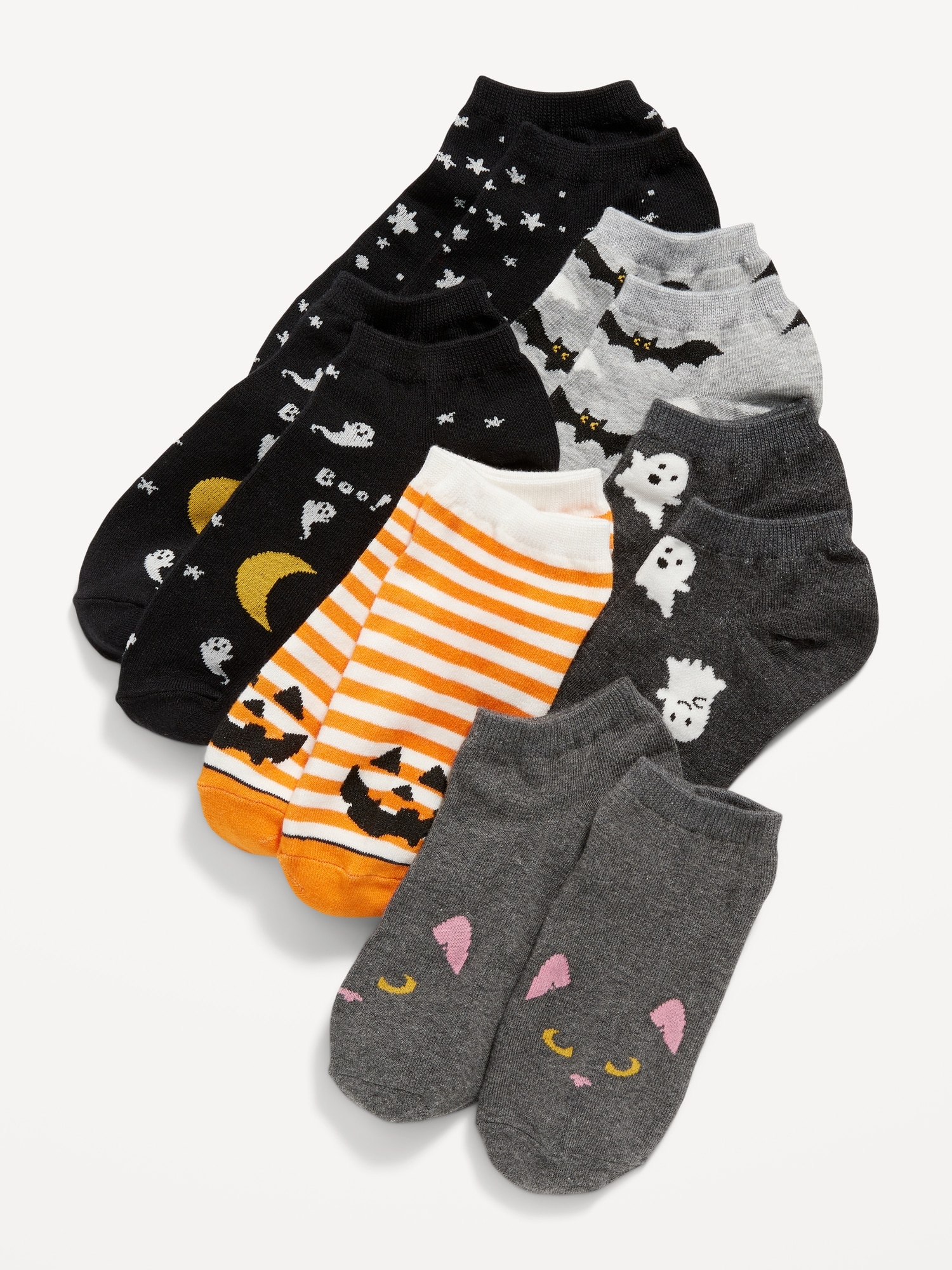 Printed Ankle Socks 6-Pack for Girls | Old Navy