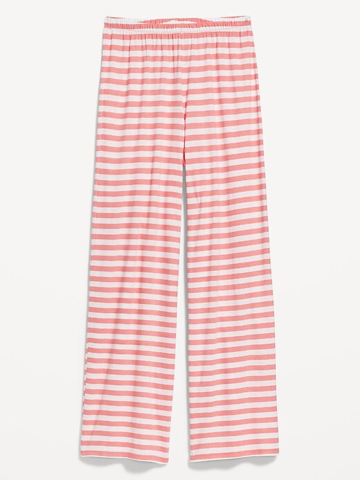 Image number 4 showing, High-Waisted Sunday Sleep Wide-Leg Pajama Pants