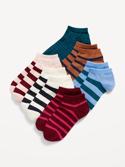 Old Navy Patterned Ankle Socks 6-Pack for Girls. 1