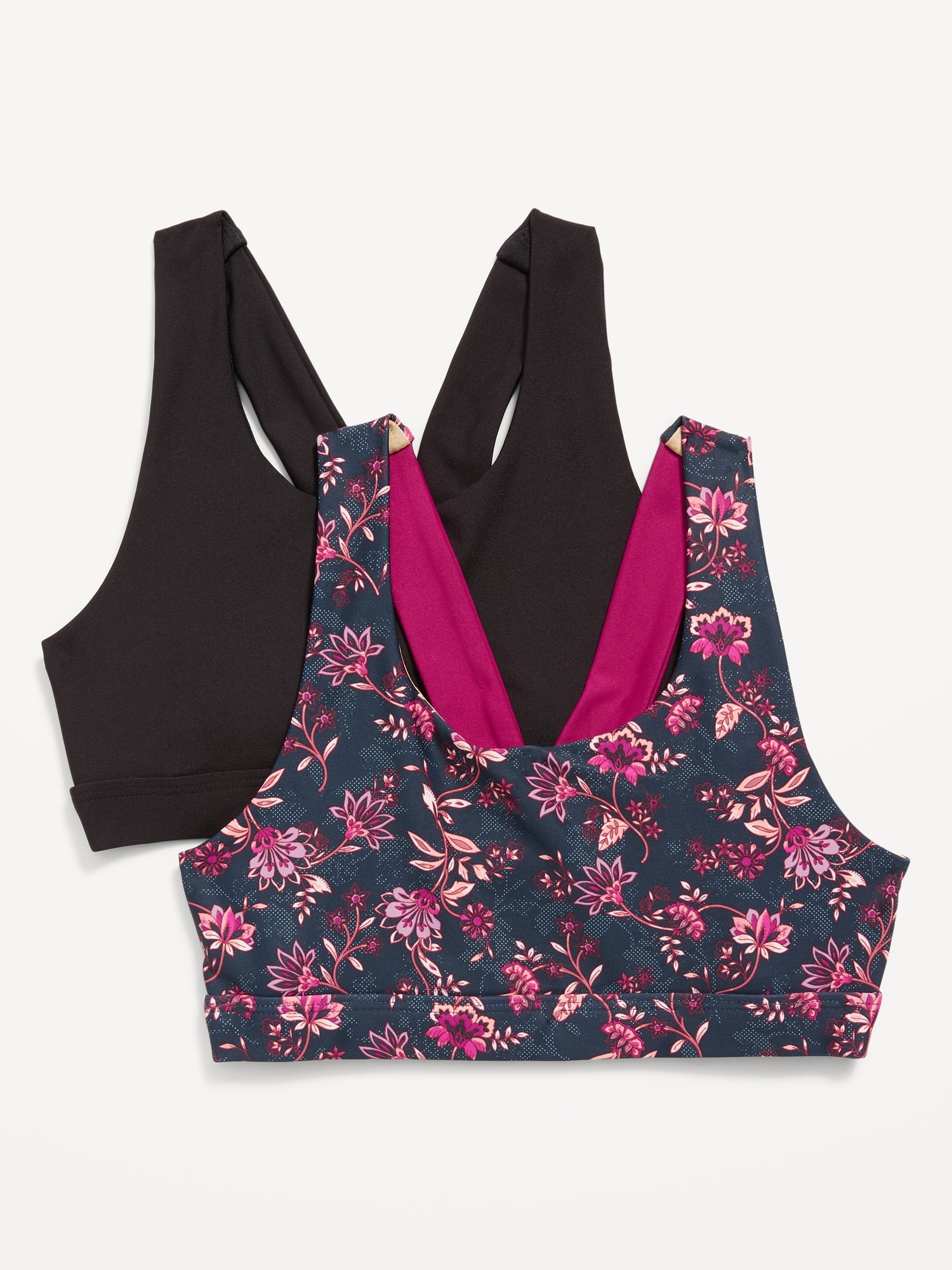 Pack of 2 Compression Sports Bras