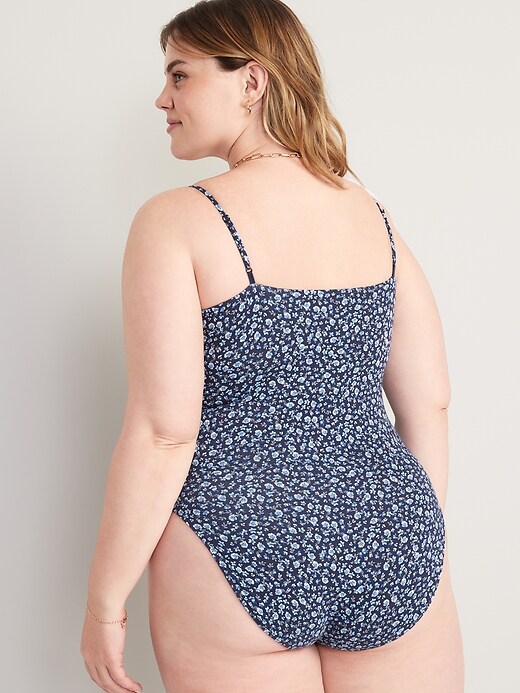 Image number 8 showing, Fitted Floral-Print Bodysuit for Women