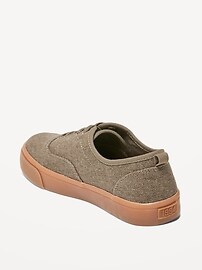 Gender-Neutral Canvas Elastic-Lace Sneakers for Kids