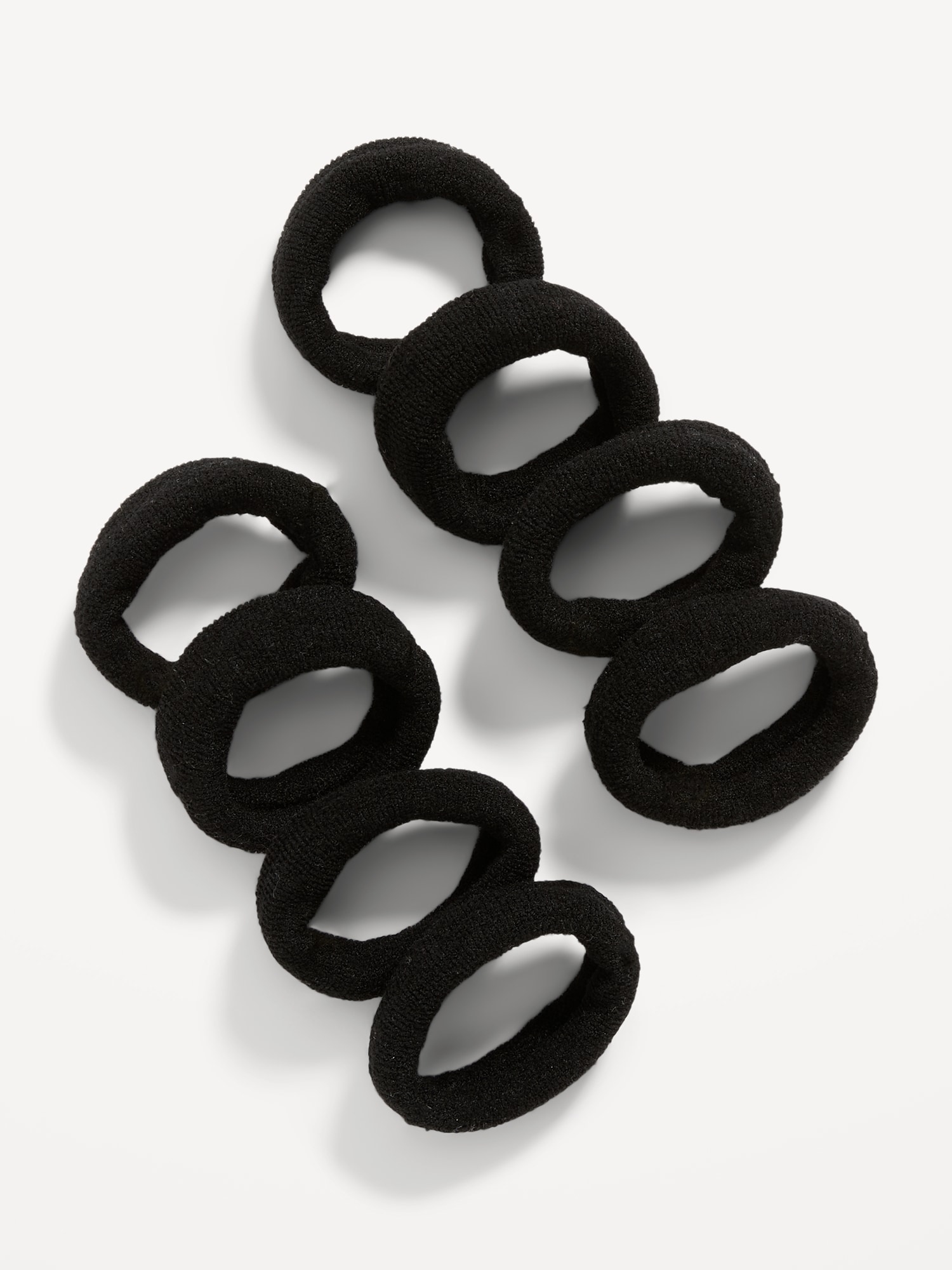 Old Navy Thick Nylon Hair Ties 8-Pack for Adults black. 1