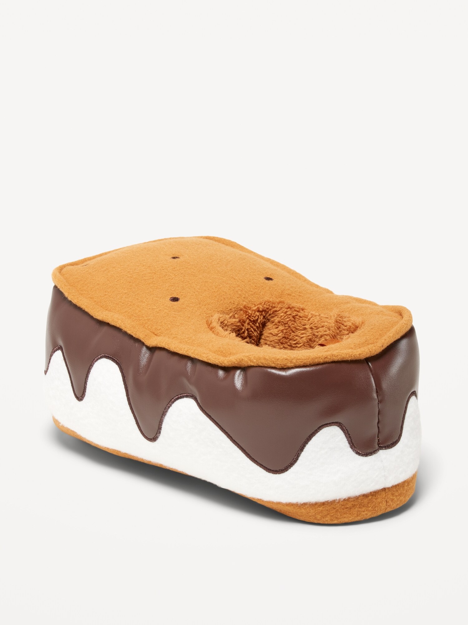 GenderNeutral Micro Fleece S'mores Slippers for Kids Old Navy