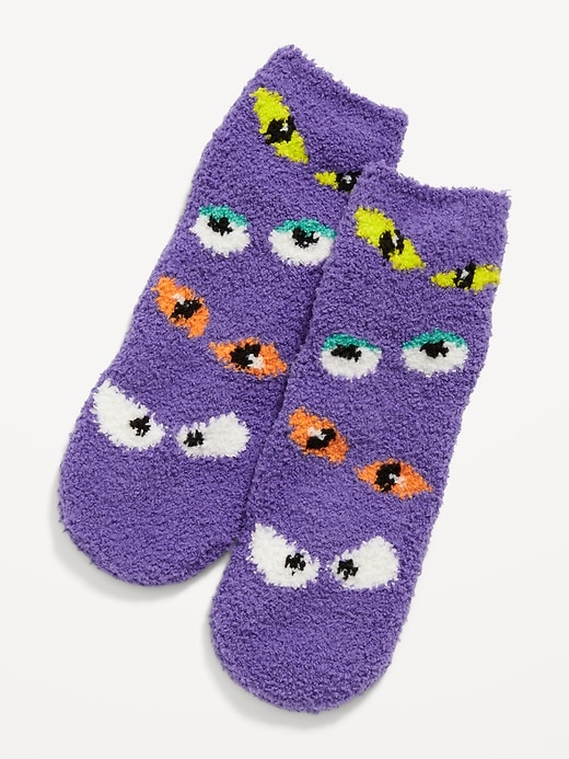 View large product image 1 of 1. Gender-Neutral Halloween Cozy Socks for Kids